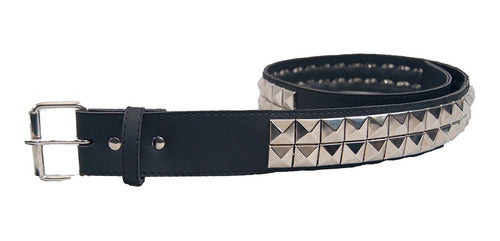 BlackS Double Spike Eco-Leather Belt Rock Punk Metal Bsc02 1