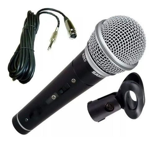 Samson R21 S Premium Microphone Pack with Cable and Stand 2