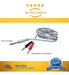 2 U Cable Profesional Electroestimulador Plug 6.5mm A Banana 0