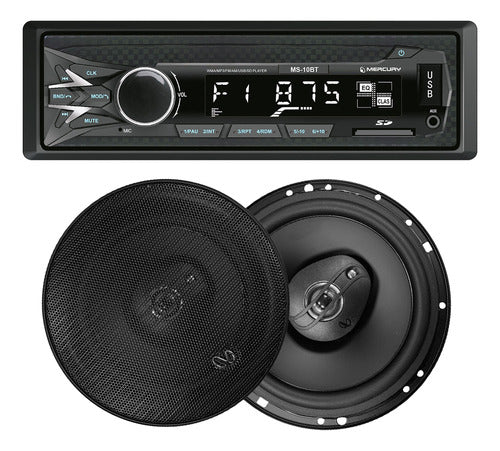 Mercury Stereo Bluetooth Radio USB Speakers Infinity 6.5 Inches 0