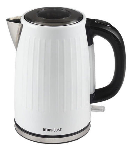 Electric Kettle White Pink Stainless Steel 1.7L 1850W 220V 50Hz 5