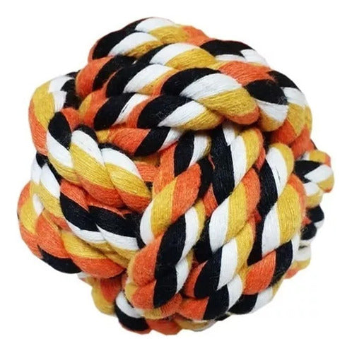 SHOPFINITY XL Rope Toy Ball for Pets - Assorted Colors 0