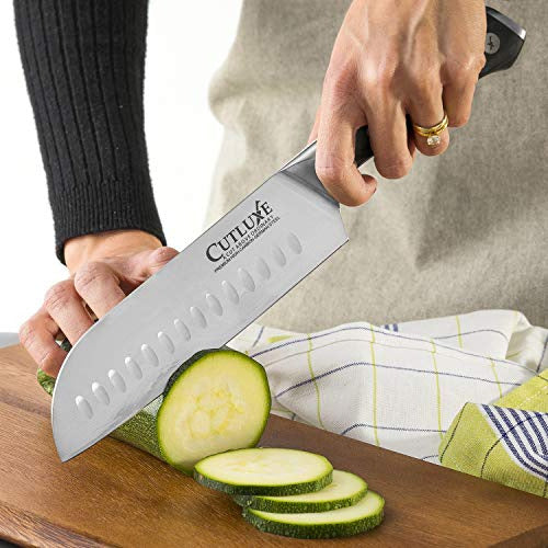 Cutluxe Santoku Cuchillo De Cocina De 7 Pulgadas Forjado De 2