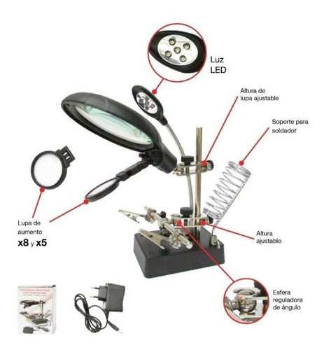 Lupa Table Magnifier for Precision Work and Welding 1