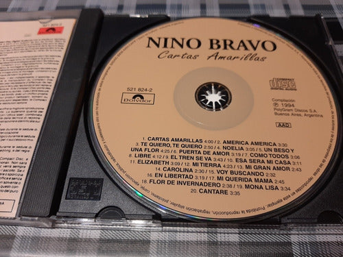 Nino Bravo - Cartas Amarillas - Hits - Cd Original 1