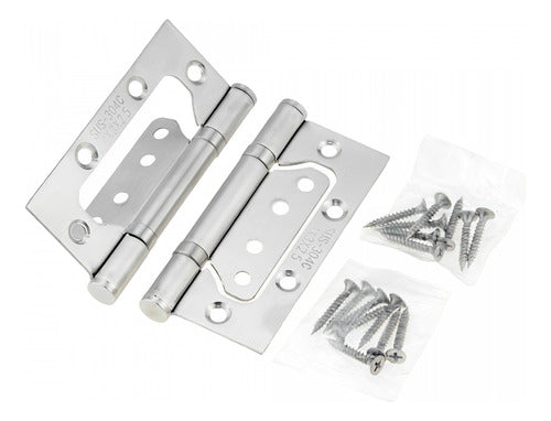 Weismal Omega Hinge Stainless Steel 100x75x2.1mm 50pcs 0