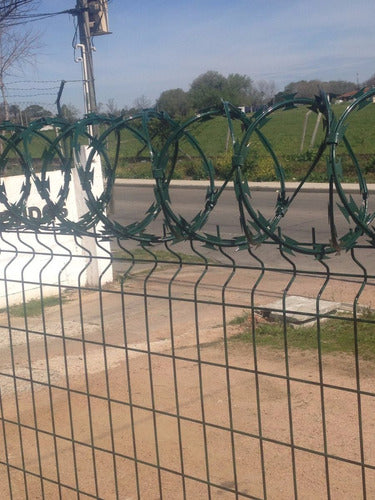 Concertina De Seguridad Doble Plastificada Por 10 Metros Tyt 3