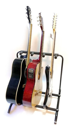 Guitar or Bass Stand for 3 Instruments 5