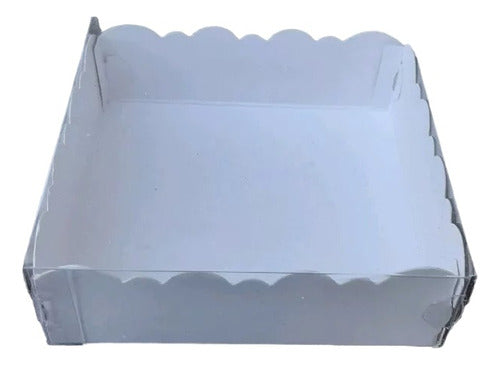 Cien Watts De Ideas 40-Pack Acetate Lid Box 20x20x4.5 for Cookies and Chocolates 0