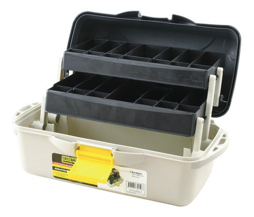 Multi-Purpose Organizer Box with Expandable Tray for Fishing Tools 6