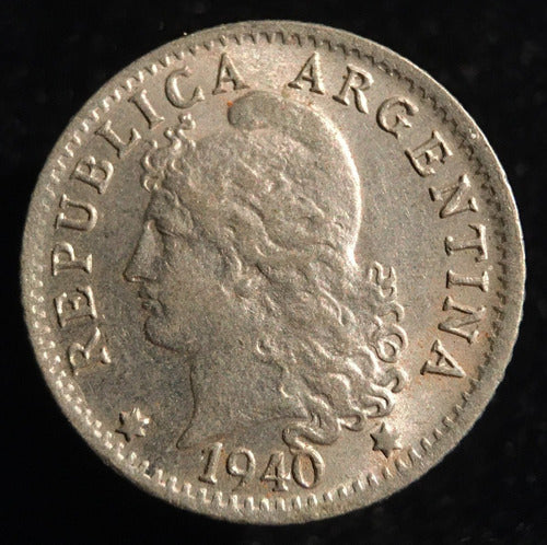 Argentina, 5 Centavos, 1940. Cj#170. Sin Circular 0