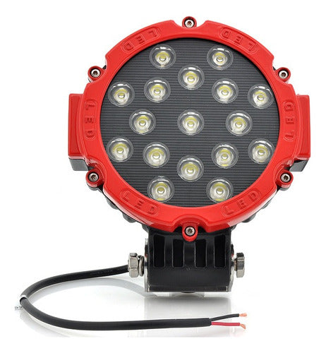 Full Racing 17 LED 51W 3700 Lumens Off Road Auto Auxiliary Light 12 and 24V 3