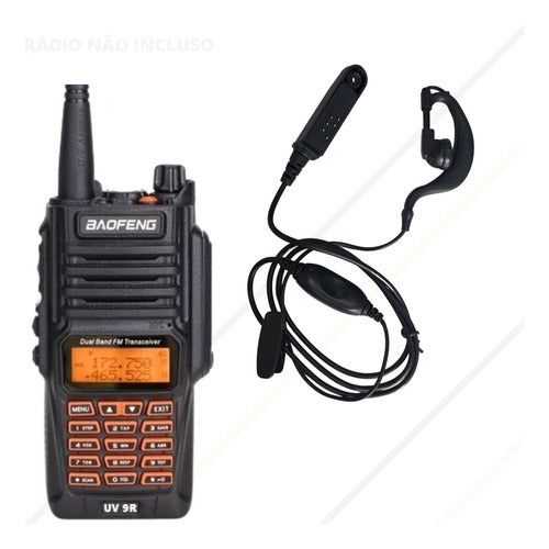 Kit 5 Fone Baofeng Para Radio De Comunicaçao Uv-9r / 9r Plus 6