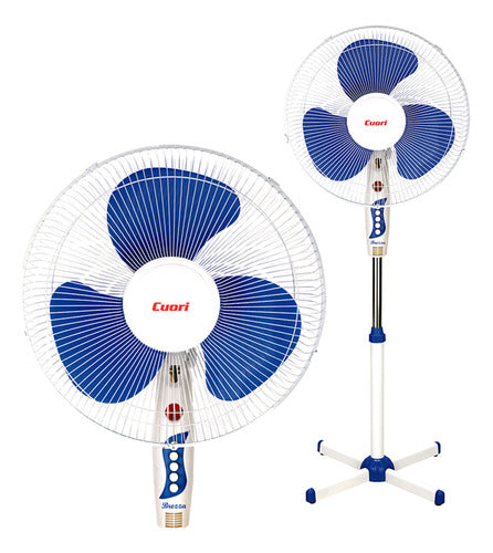 Cuori Brezza Pack of 2 Adjustable Pedestal Fans with 3 Speeds 45W 0