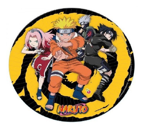 Otero Pack X 10 - Plato Descartable Polipapel - Naruto 0