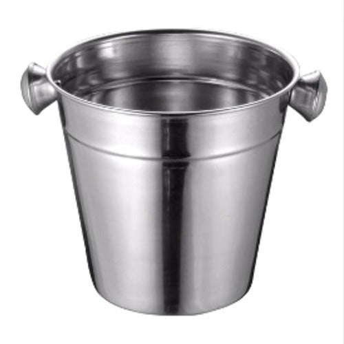 Combo Stainless Steel Ice Bucket 12cm for Table + Tongs 1