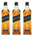 Whisky Johnnie Walker Black Label 1L x3 0
