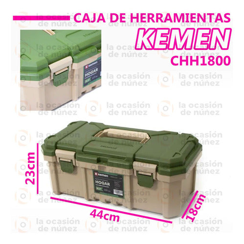 Kemen Medium Organizer Box Multi-Purpose Plastic 18" Home 1