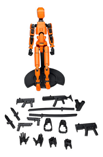 Dixi 3D Dummy 13 Articulated Action Figure - 13 cm with Base and Weapon Kit 2