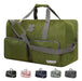 Lucky Travel - 65L Canvas Bag, Gym and Travel Duffle Bag for Men and Women, Foldable Shoulder Bag - Loden Green 0