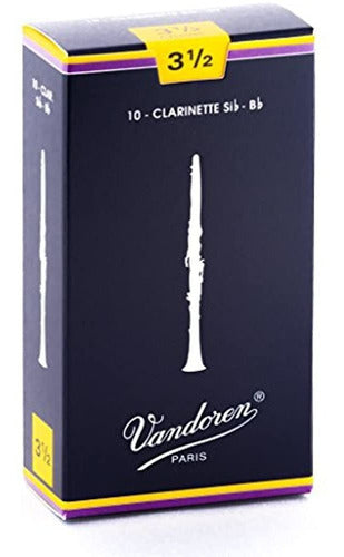 Vandoren Bb Clarinet Reed 3 12 10bx 0