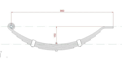 Mazo De Elástico 450 Kg. Trailer, Remolques Y Zorras L. 4