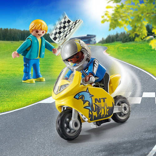 Playmobil Special Plus 70380 Niños Con Moto De Carreras 3