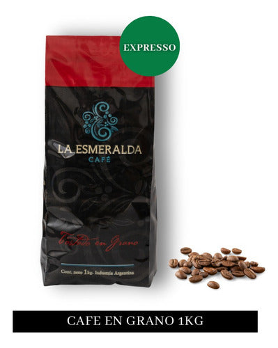 La Esmeralda Café Espresso Premium En Grano 1/2 Kg - 100% Arábica 0