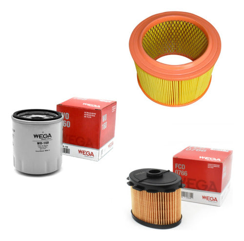 Wega Kit 3 Filtros Peugeot Partner 1.9 0