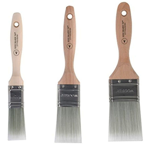 Wooster Brush Silver Tip Wool Brush 5227 Varnish Pack of 3 1