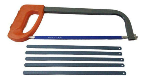 VULCAR-NICHOLSON Manual Hacksaw 300 mm + 5 Blades 18 TPI 0