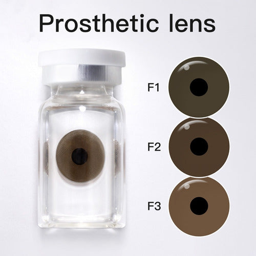 Generic Prosthetic Contact Lenses Annual Brown Tone with Iris 6