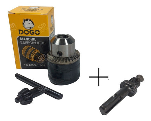 Dogo Mandril Specialist 13mm with Dogo Key + Venturo SDS Plus Adapter 0