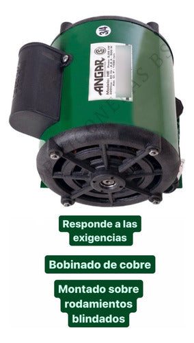 Motor Para Hormigoneras Trompitos Mezcladoras 500w Mas Polea 4