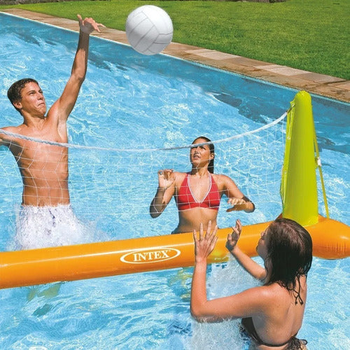 Intex Red Voleibol Voley Inflable Para Piscina C/ Pelota 1