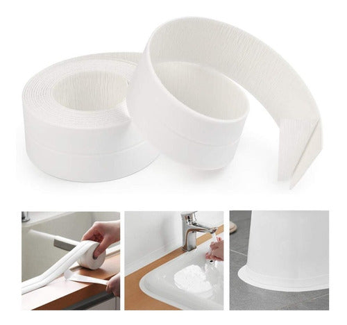 LDW Self-Adhesive Seal Tape for Toilets, Kitchens, and Bathrooms - White 3