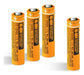 ZU-BATTERY Rechargeable AAA Battery Pack, 550 mAh, 1.2V, Set of 4 0