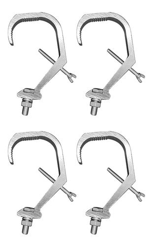 Venetian PJ272 Morsa Clamp Aluminio Efecto Tacho Par X4u 0