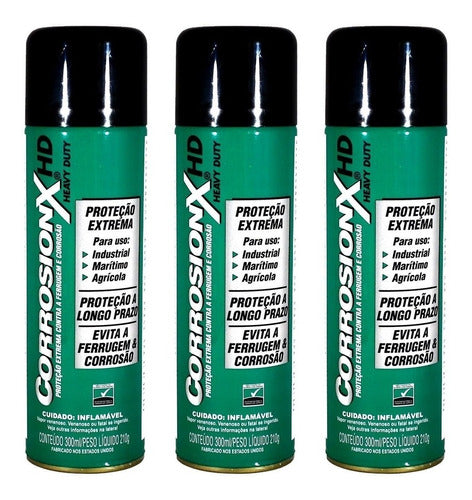 Kit 3x Anticorrosivo Corrosionx Hd Heavy Duty 300ml 0