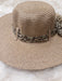 Artesanal Sombrero Capelina Con Pañuelo Animal Print 4