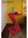 Mesa Lateral De Apoio Ou Mesa De Cabeceira Z Vermelho Laca 2