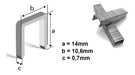 Crossmaster 2 Boxes of Staples 14x10,6x0,7mm Stapler X500u 1