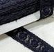 Black Embroidered Tulle Lace Trim 25mm Width x 1 Meter 0