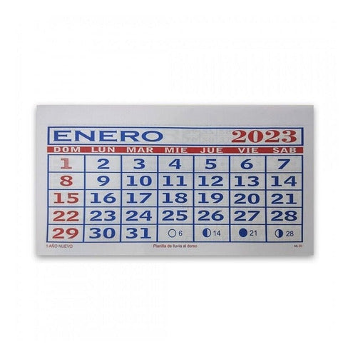 2023 Monthly Calendar Almanac 8.5x8.5 cm Pack of 10 0