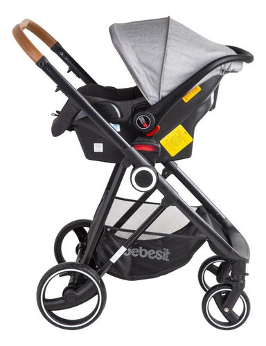 Bebesit Coche Travel System Bebesit Deluxe Gris 1