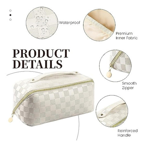 Trifabricy Makeup Bag, White 2