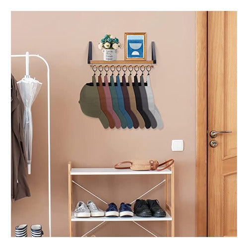 Jtksfcl Baseball Cap Organizer Hanger, Wall Hat Rack 1