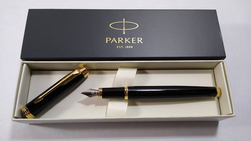 Parker IM Black Lacquer GT Fountain Pen 3