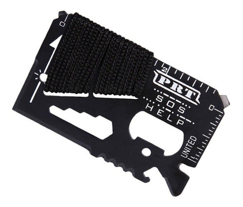 Multi-Purpose Metal Survival Card Tool for Fishing and Camping 0