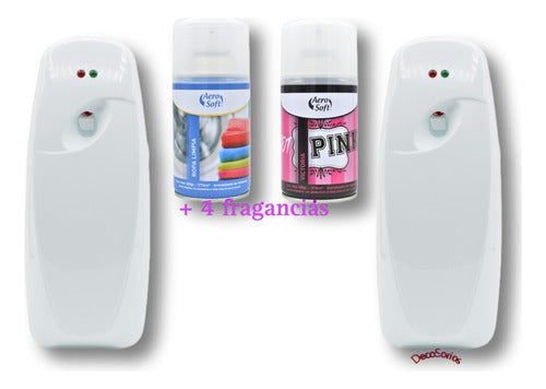 Aero Soft Automatic Air Freshener X2 Units + 4 Fragrances 1